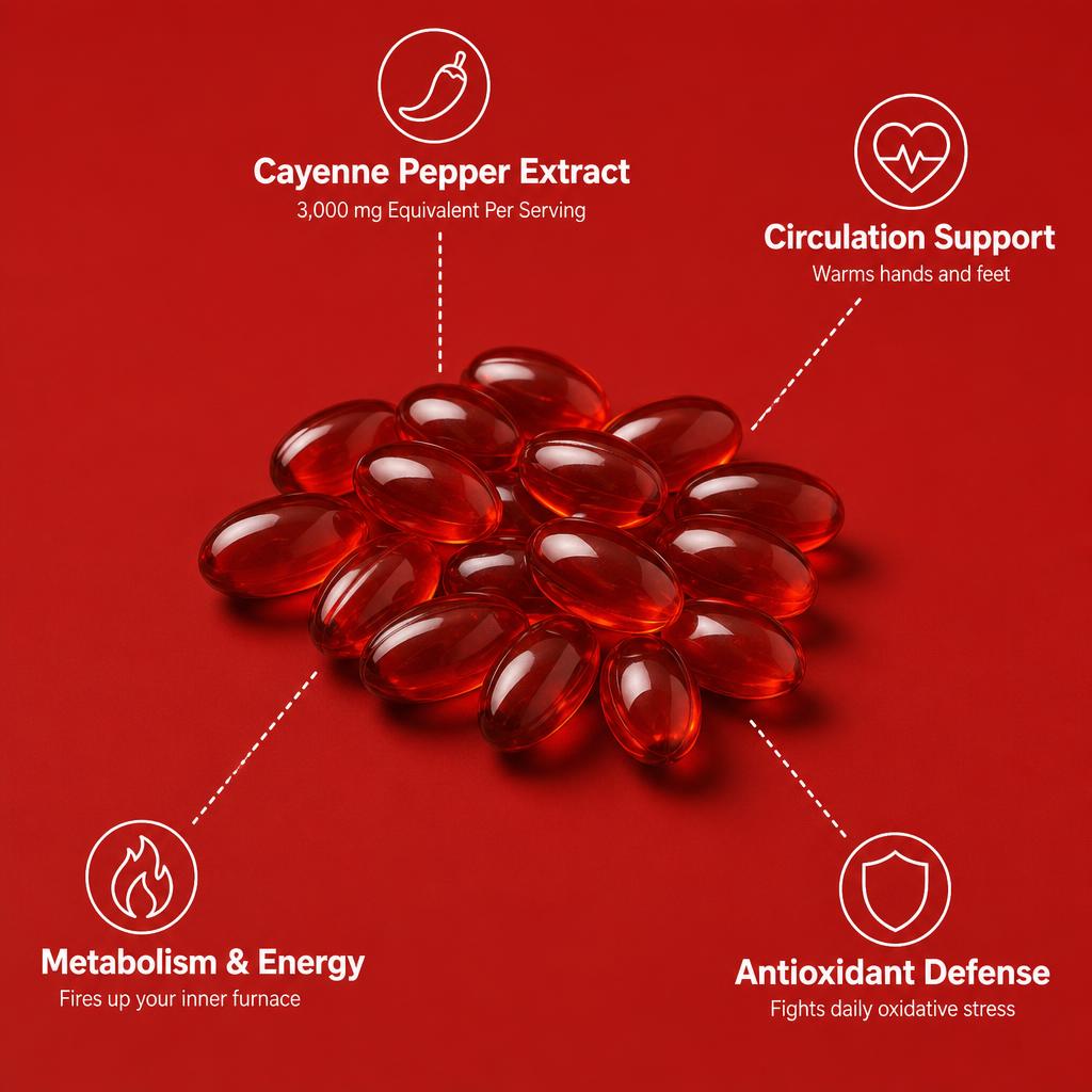 Neuropoise Cayenne Pepper Softgels - ingredients