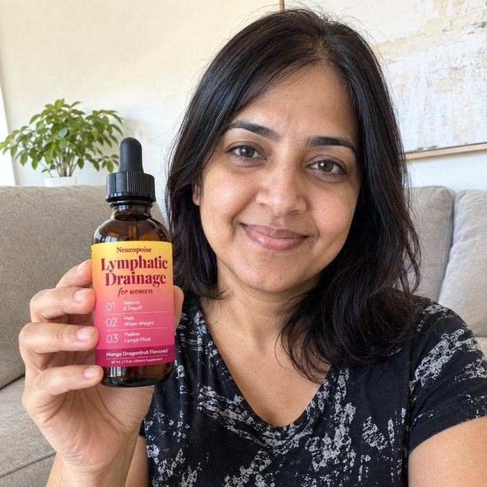 Priya S. with Neuropoise Lymphatic Drainage for women