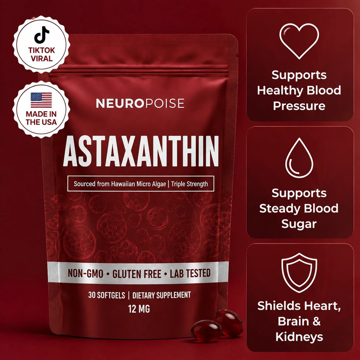Neuropoise Astaxanthin Softgels