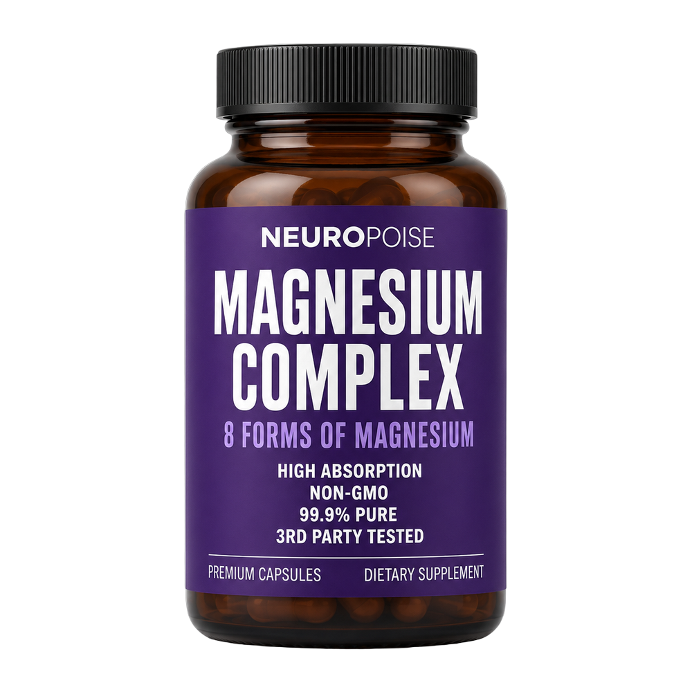 Neuropoise Magnesium Complex, 8 forms of magnesium, purple label bottle