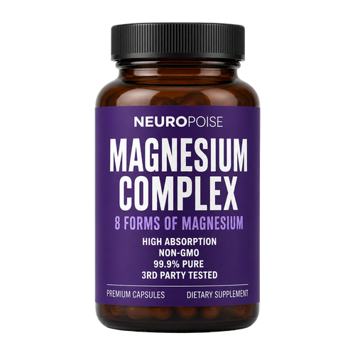 Neuropoise Magnesium Complex, 8 forms of magnesium, purple label bottle