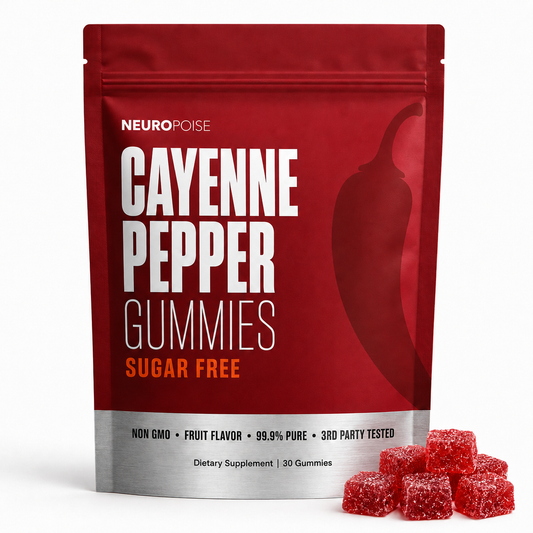 Neuropoise Cayenne Pepper Gummies - sugar free, fruit flavor, 30 gummies