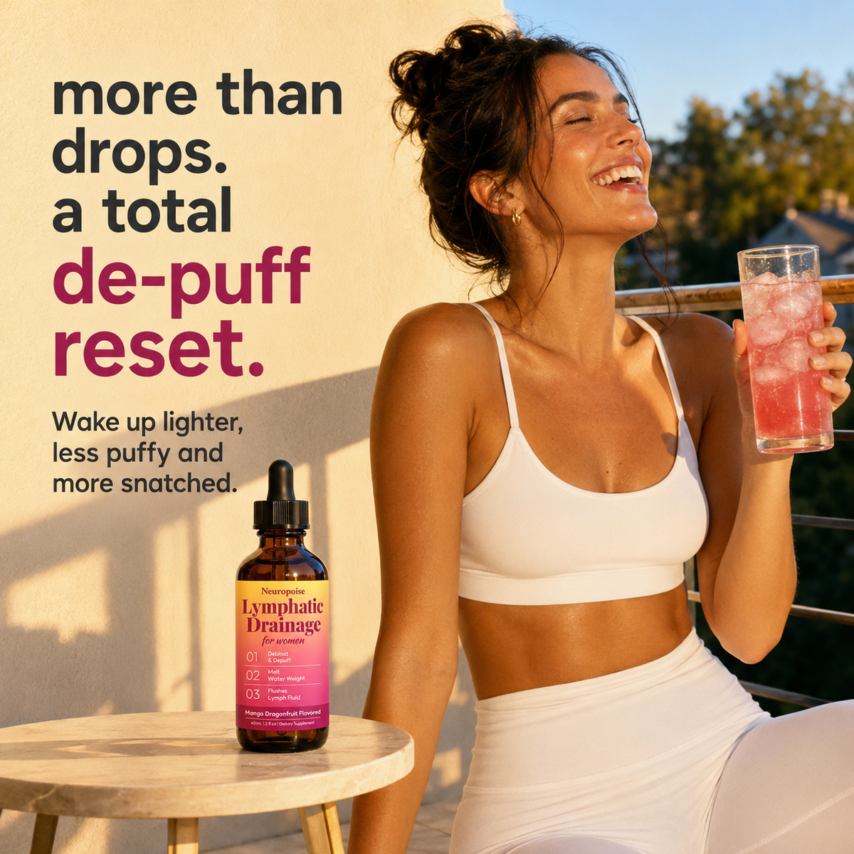 more than drops. a total de-puff reset.