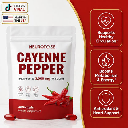 Neuropoise Cayenne Pepper Softgels - hero