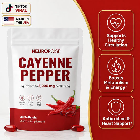 Neuropoise Cayenne Pepper Softgels - hero
