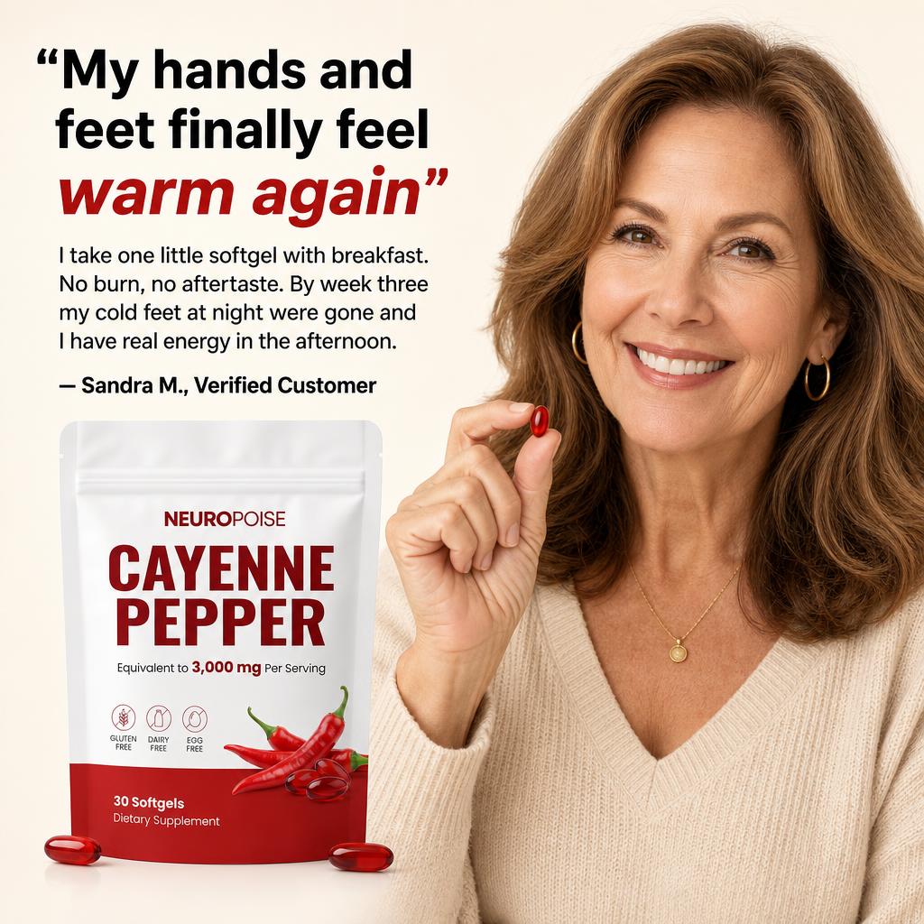 Neuropoise Cayenne Pepper Softgels - testimonial