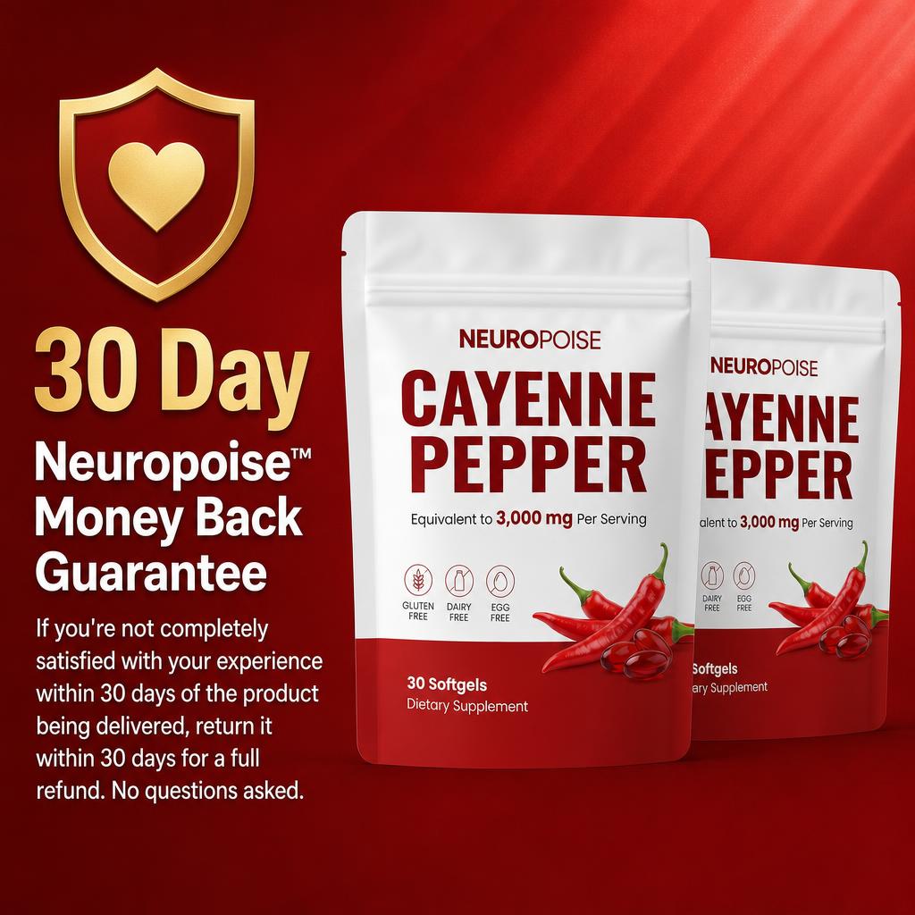 Neuropoise Cayenne Pepper Softgels - guarantee