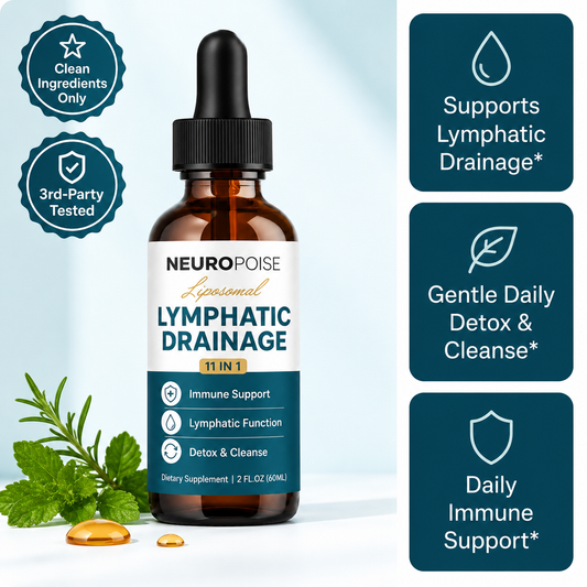 Neuropoise Lymphatic Drainage Drops - liposomal 11-in-1 formula