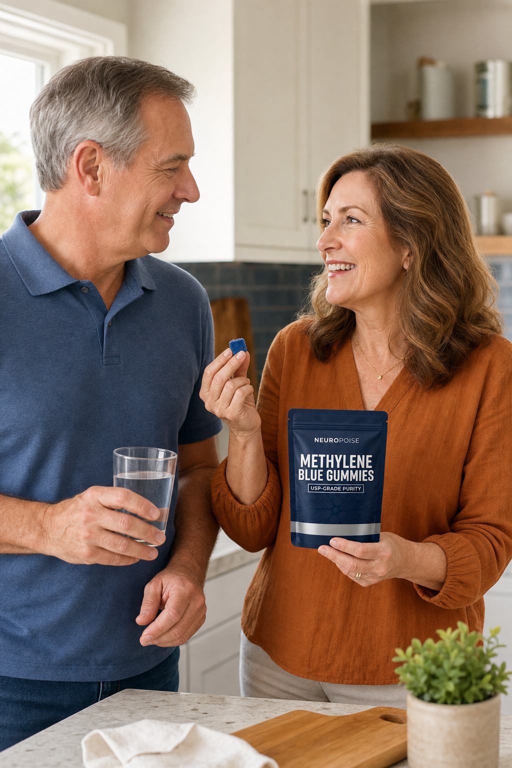 Couple taking their Neuropoise routine together