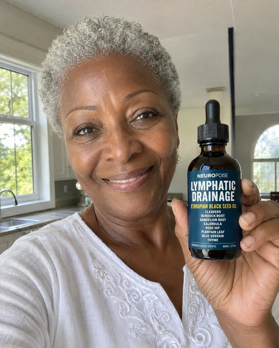 Gloria P. with her drops
