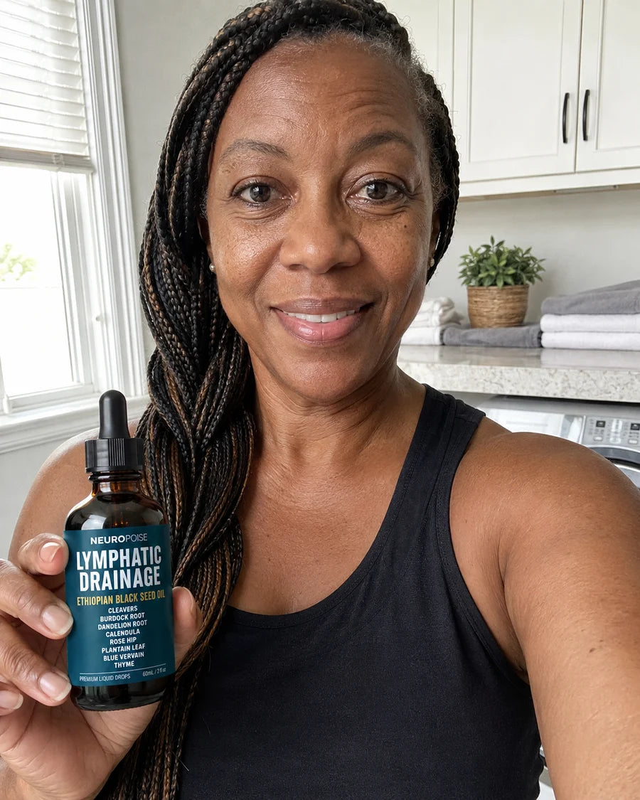 Renée P. with her drops